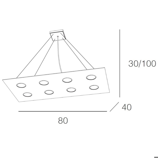 Lampadario moderno per soggiorno top light area