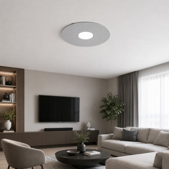 Plafoniera moderna rotonda grigio top light cloud