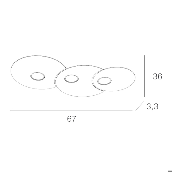 Toplight cloud plafoniera da cucina sabbia design