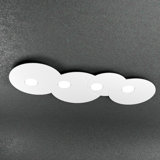 Toplight cloud plafoniera bianca design moderna