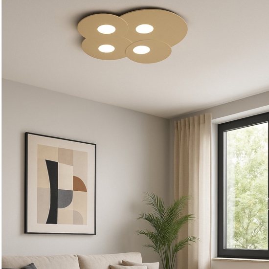 Plafoniera da cucina sabbia design moderna toplight cloud