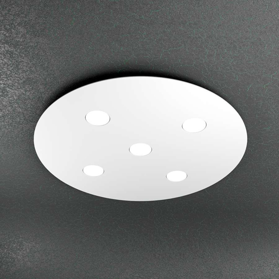 Plafoniera moderna bianca per soggiorno toplight cloud