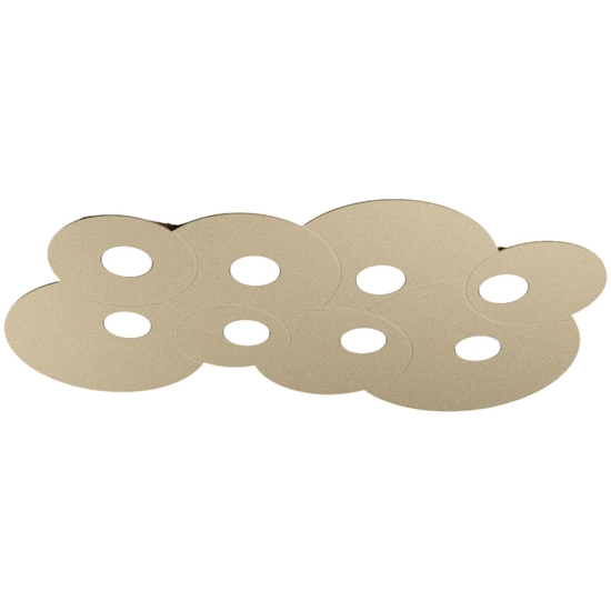 Plafoniera moderna per soggiorno colore sabbia cloud toplight