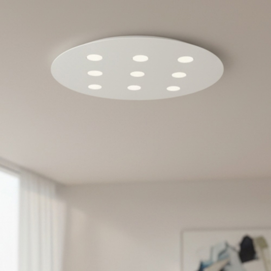 Toplight cloud plafoniera bianca da cucina moderna rotonda