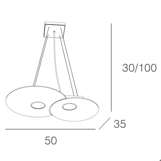 Lampadario per cucina bianco toplight cloud
