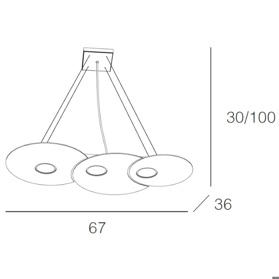 Lampadario per cucina moderna sabbia toplight cloud