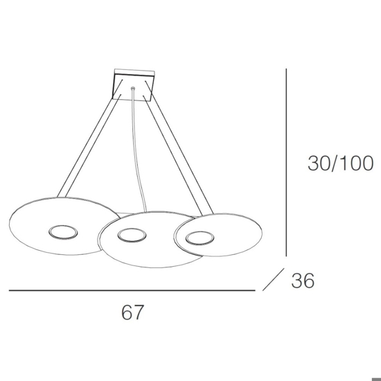 Lampadario da cucina bianco toplight cloud