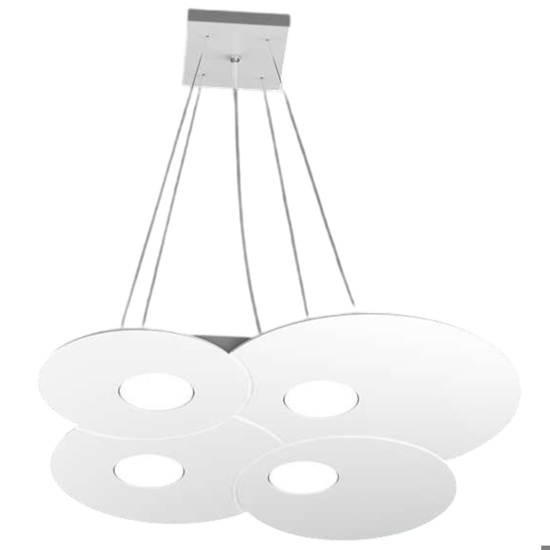 Lampadario bianco per cucina moderna toplight cloud