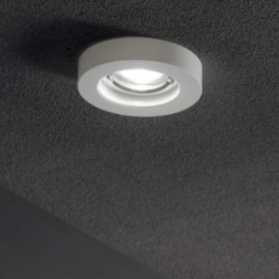 Ideal lux blues fi round box 3 faretti da incasso bianchi per cartongesso