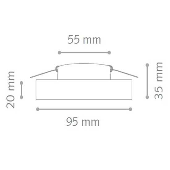 Ideal lux blues fi round box 3 faretti da incasso bianchi per cartongesso