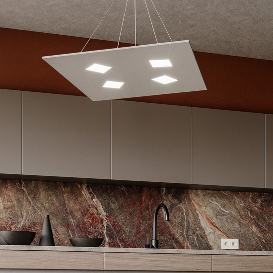 Top light note lampadario cucina grigio design