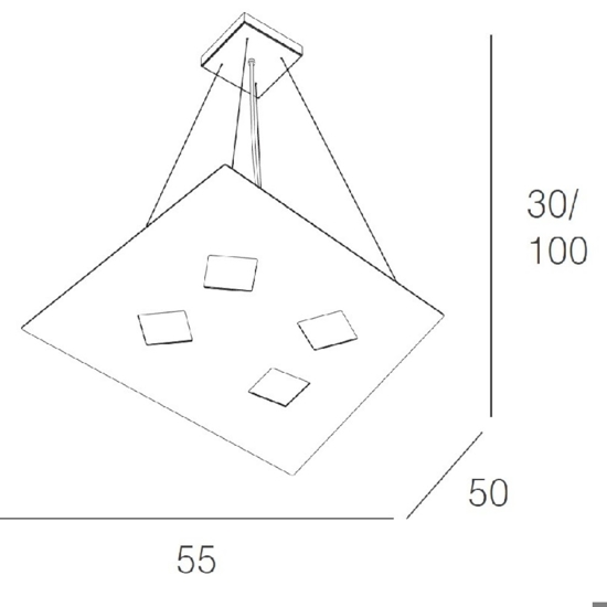 Top light note lampadario cucina grigio design