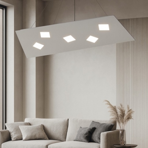 Lampadario moderno per ufficio grigio top light note