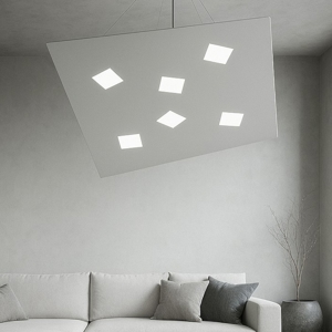Toplight note grigio lampadario moderno per soggiorno