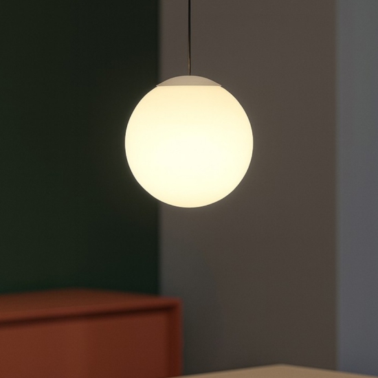 Linea light oh! s65 lampada sfera a sospensione 7w 3000k