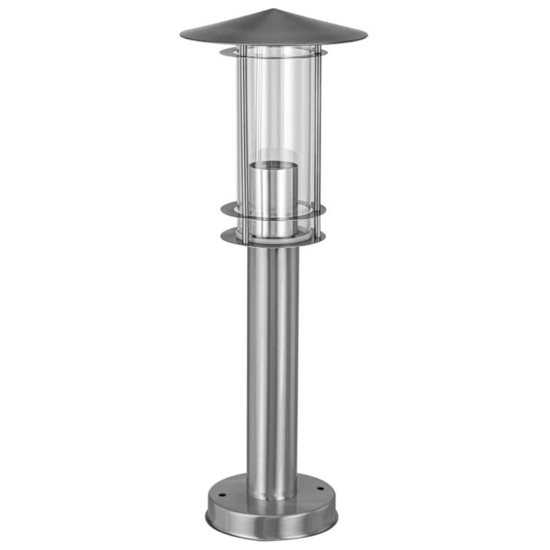Paletto da esterno giardino acciaio inox lisio eglo
