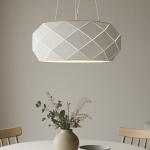 Lampadario moderno bianco design per soggiorno