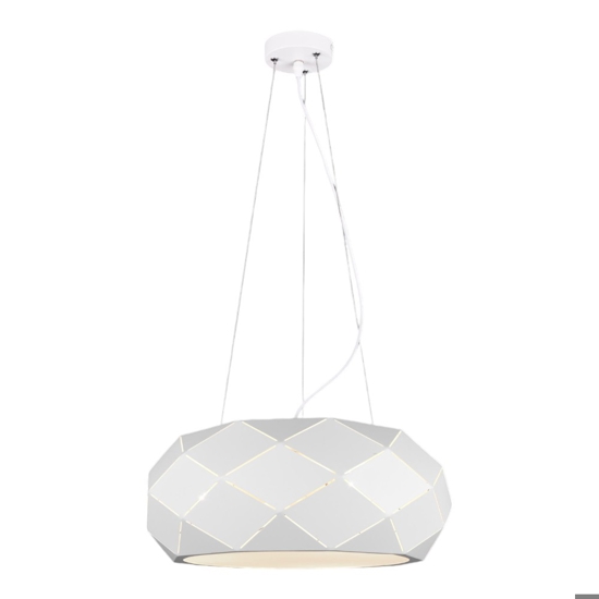 Lampadario moderno bianco design per soggiorno