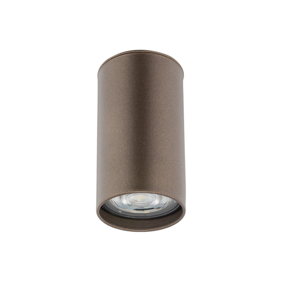 Faretto cilindro da soffitto marrone 