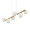 Lampadario di legno rustico per soggiorno moderno
