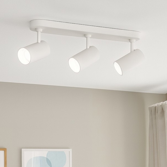 Plafoniera da cucina isyluce con 3 faretti