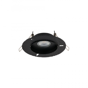 Faretto per incasso bagno doccia ip54 rotondo nero per cartongesso