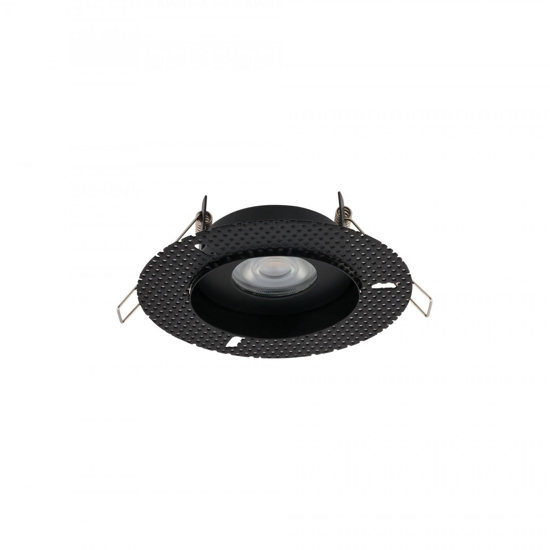 Faretto per incasso bagno doccia ip54 rotondo nero per cartongesso