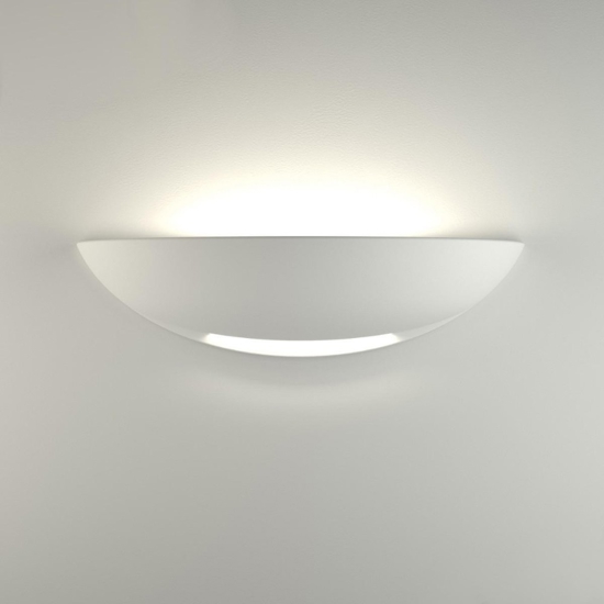 Applique di gesso ceramica per interni bianco