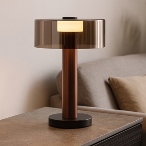 Lampada da tavolo design moderna oro rosa per salotto