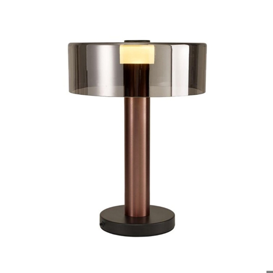 Lampada da tavolo design moderna oro rosa per salotto