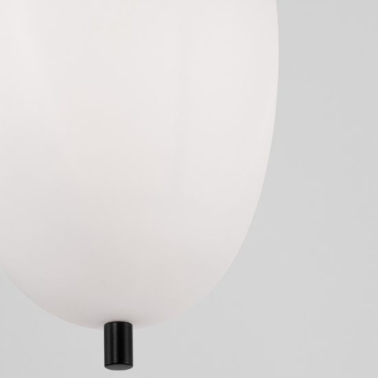 Lampada sospesa per comodino camera da letto moderna nero