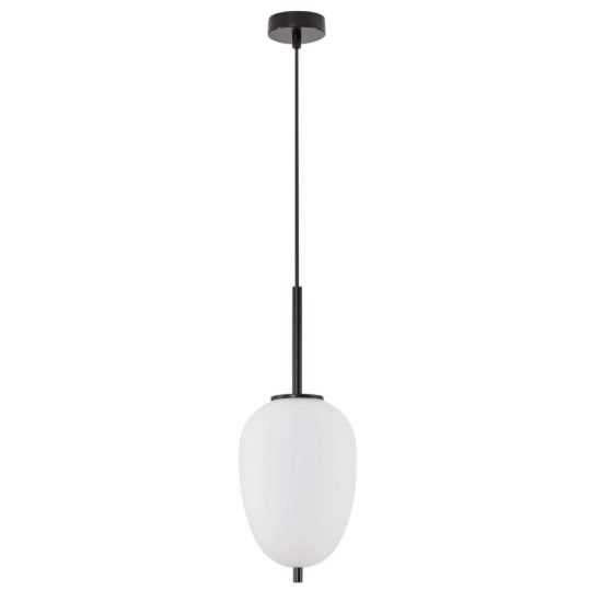 Lampada sospesa per comodino camera da letto moderna nero