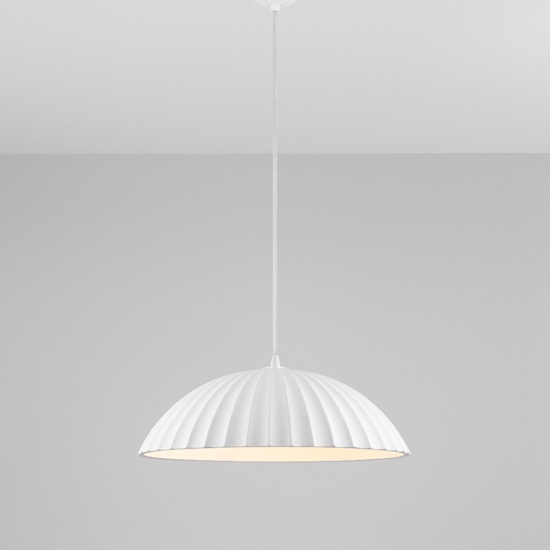 Lampadario da cucina bianco design moderno in cemento