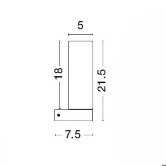 Applique nera da bagno moderno vetro bianco ip44