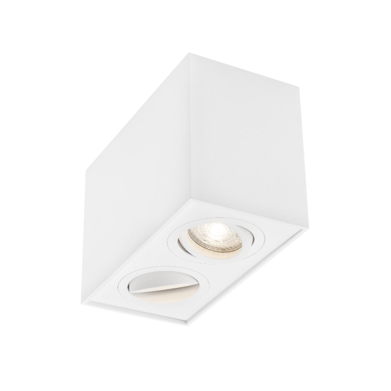 Faretto per cucina con 2 luci led orientabili colore bianco