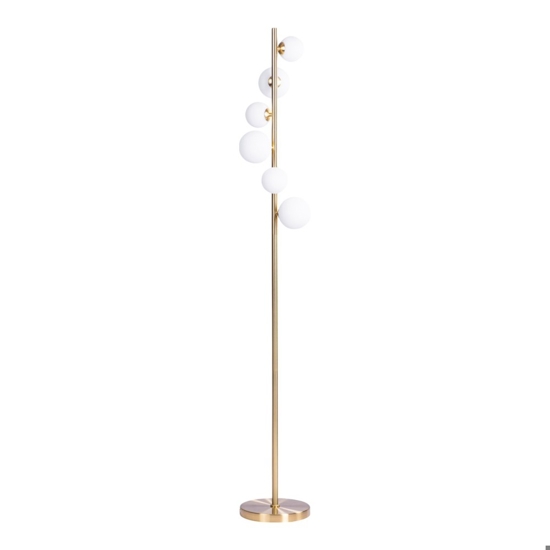 Lampada da terra moderna oro per salotto