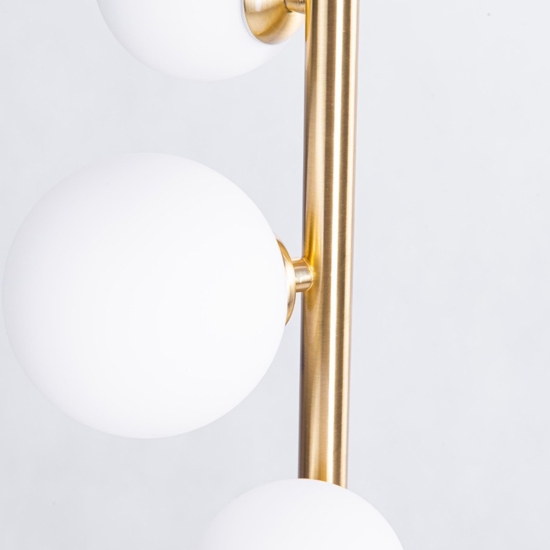 Lampada da terra moderna oro per salotto