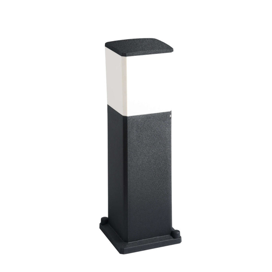 Lampione da giardino moderno nero top light como ip55