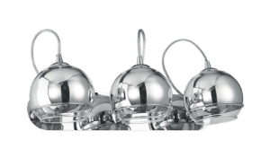 <fuori prod> applique moderno 3 luci in vetro cromato luci orientabili