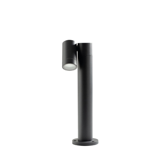 Gea luce lampione da giardino orientabile ip65 antracite h45 cm