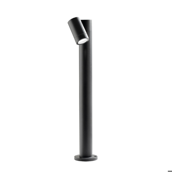 Lampione da giardino gea luce orientabile ip65 antracite h70 cm