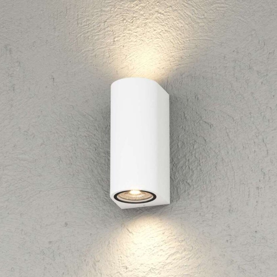 Top light lione applique bianca per esterno cilindro moderno