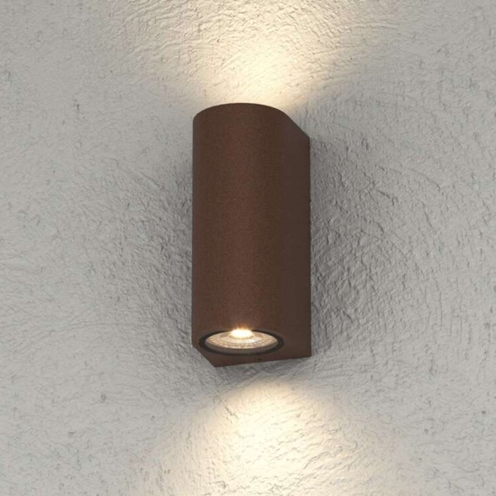 Top light lione applique corten da esterno moderna ip65