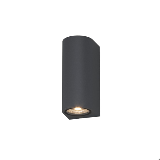 Applique da esterno cilindro antracite biemissione top light lione