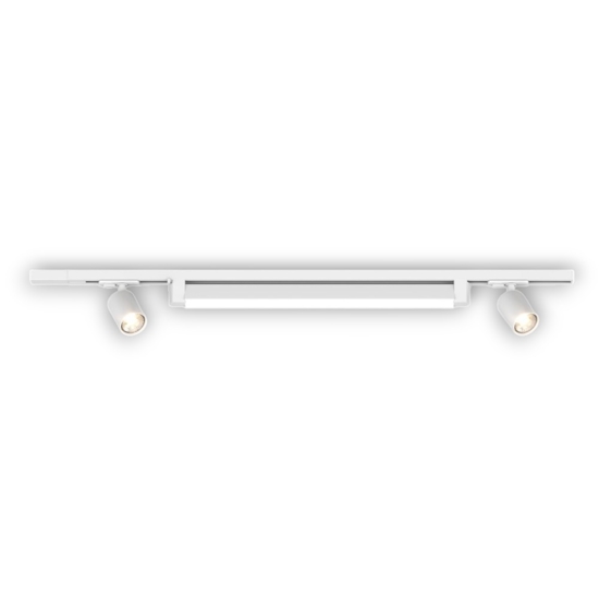 Sistema binario 100cm modulo led 28w 3000k bianco con spot orientabili