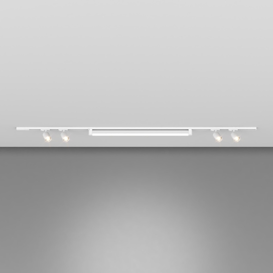 Sistema binario 200cm bianco con spot modulo led 40w 4000k