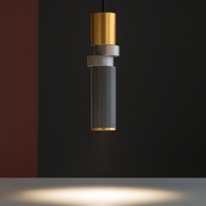 Lampada a sospensione palette oro argento per camera da letto maytoni