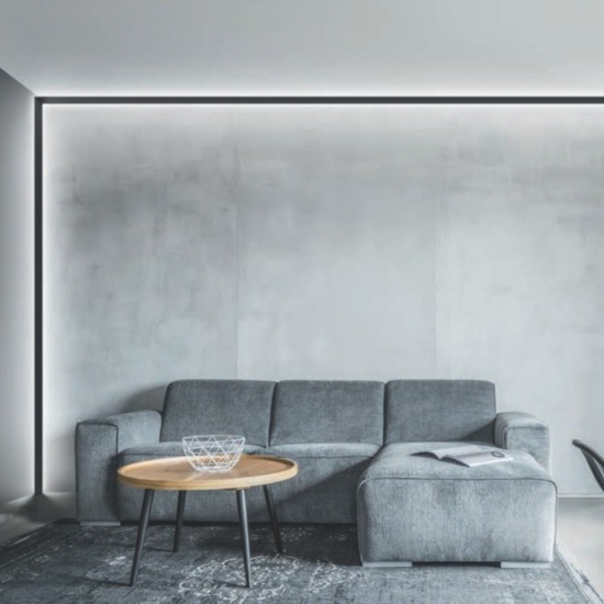 Profilo 3mt angolare oro lubiana c gea luce per n2 strip led max 10mm