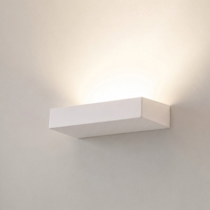 Applique squadrato di gesso bianco moderna