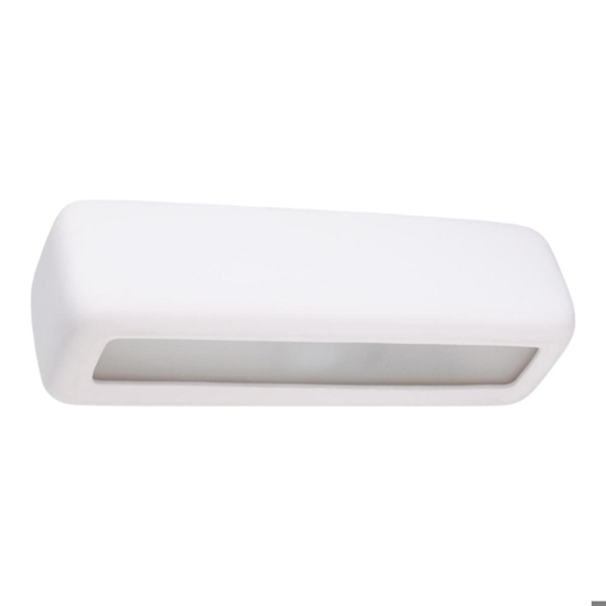 Applique di gesso bianca pitturabile moderna rettangolare